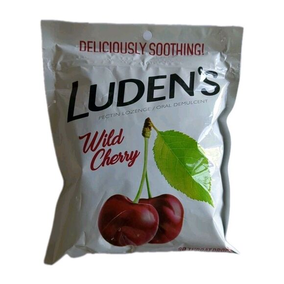 NEW Ludens Throat Drops, Wild Cherry, 90 Drops 90 Count Cough Drops Exp 2026/09 - Picture 1 of 6
